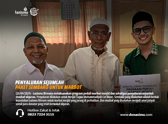 Penyaluran Sembako Marbot Masjid