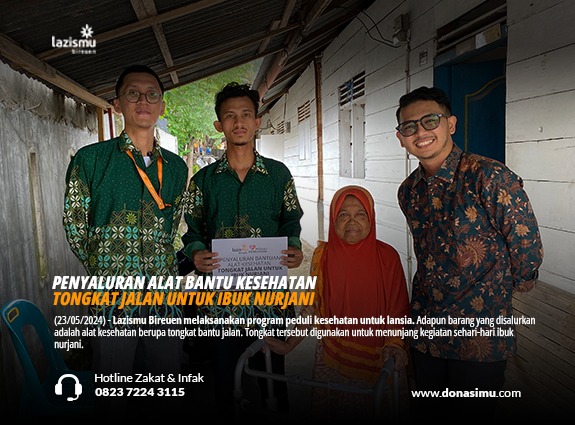 Penyaluran Bantuan Alat Kesehatan Lansia